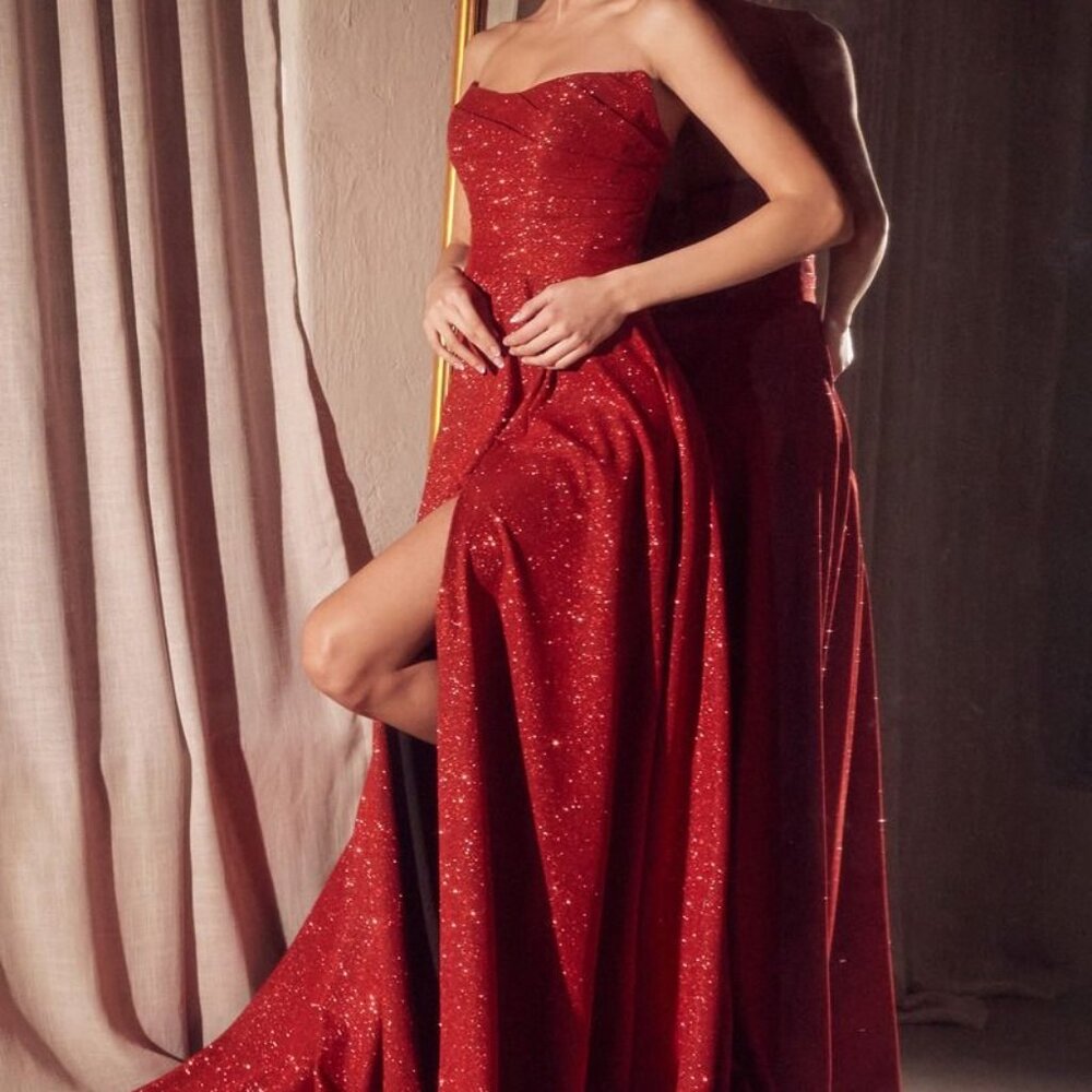 PROM DRESS,RED,ROYAL BLUE,SAGE GREEN,PINK FORMAL PARTY STRAPLESS BALL GOWN GALA